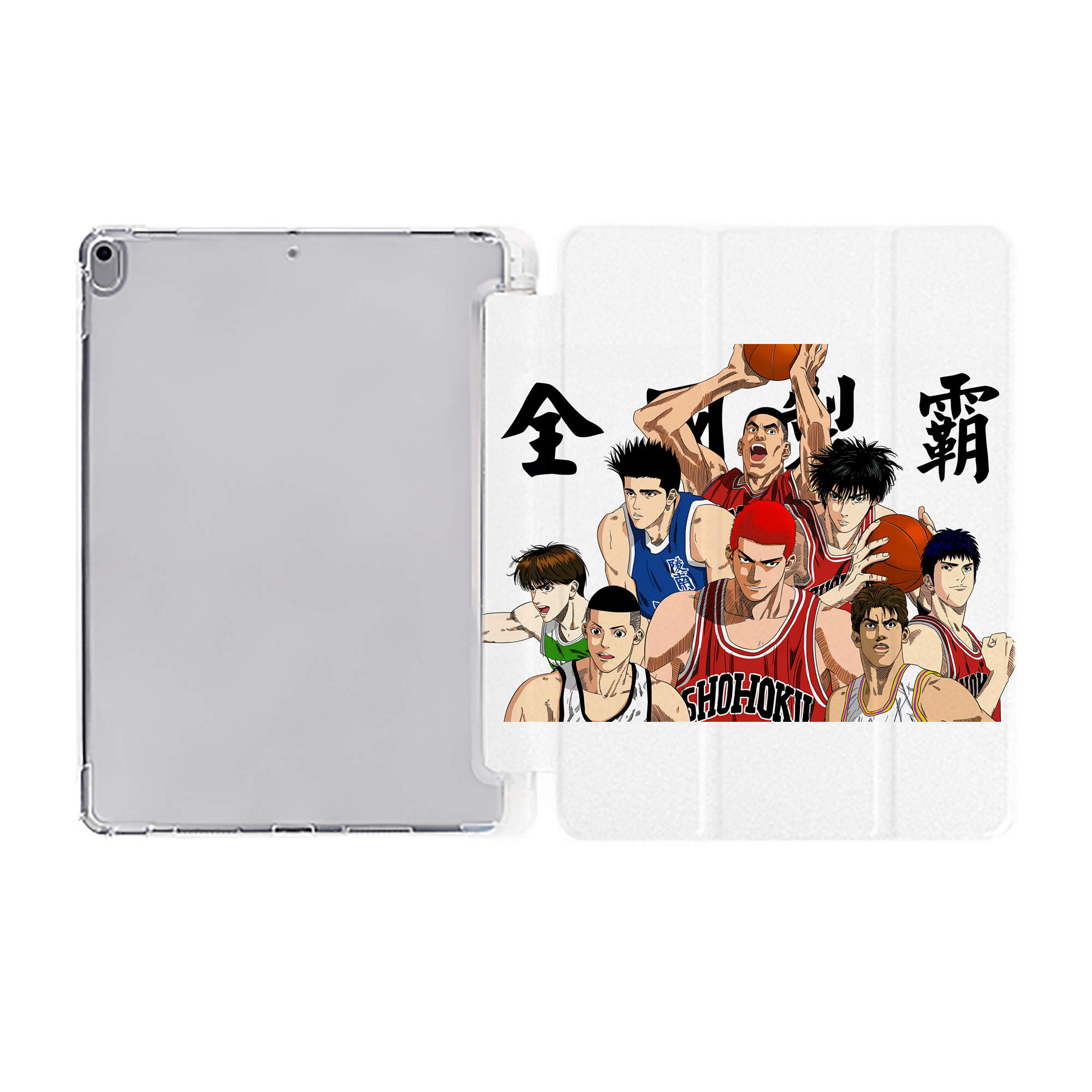（画像用） SLAM DUNK／スラムダンク IPad ケース ペン収納付き 三つ折りスタンド PUレザー×シリコン 対応機種9.5/10.5/10.9インチ